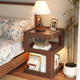 中古风实木床头柜小型卧室床头置物柜现代创意床头小边几