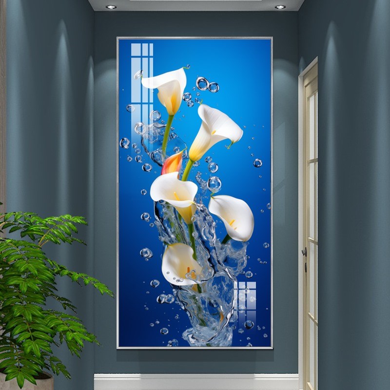 现代简约小清新玄关装饰画楼梯间过道创意软装壁画新款高档艺术画图片