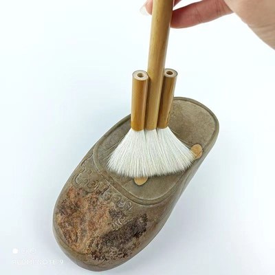 纯羊毫毛底纹笔毛笔画工笔水彩画羊毛排刷板刷毛笔