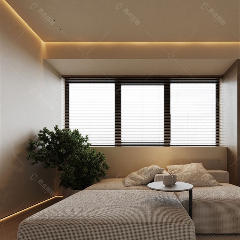 全光谱护眼2珠COB灯带2低蓝光米无降压高显指97自粘LED灯条