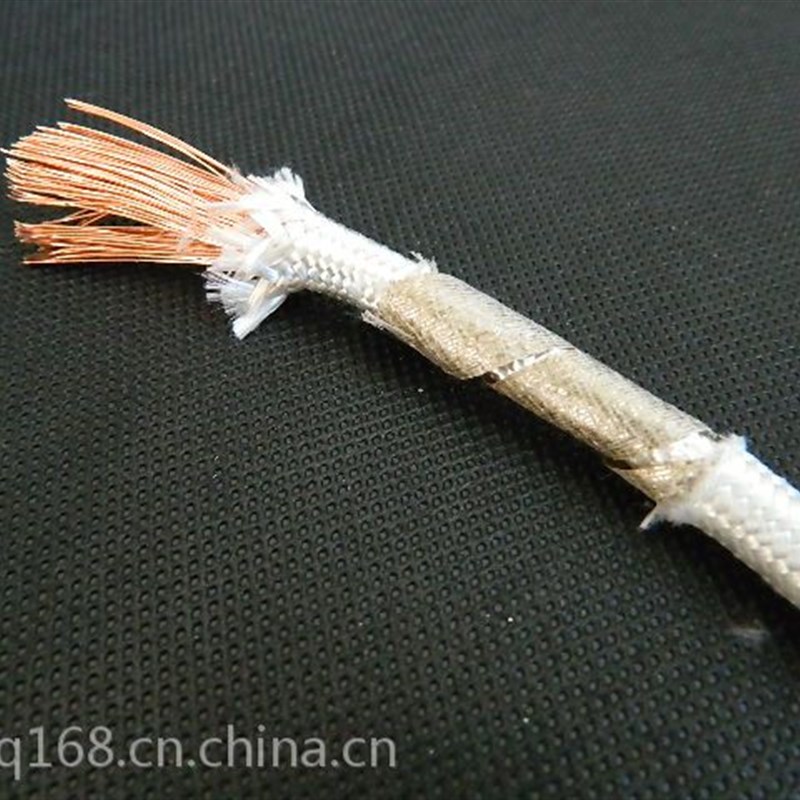 玻璃纤维编织高温线GRP 耐高温导线  平方MM 耐高温线