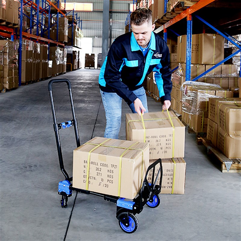 顺和折叠手推车二合一平板车手拉车拉杆拖车购物便携拉货车小拉车