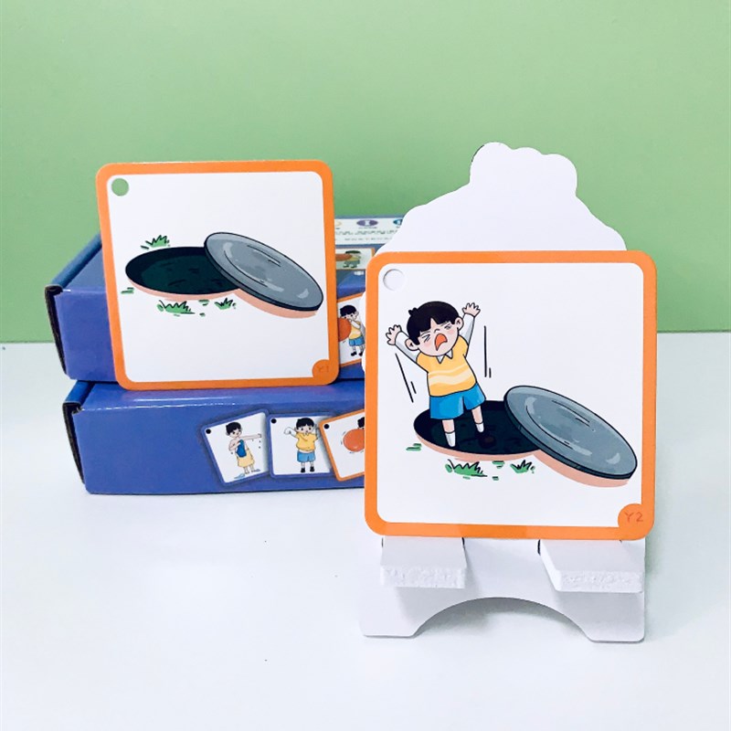 结果预测儿童益智早教提升语言表达能力发育迟缓宝宝动作事件卡片