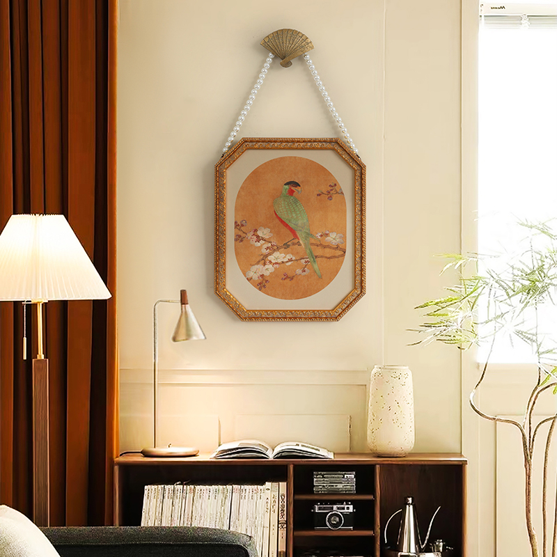 斯柏达中式美学宋徽宗装饰画新古典卧室床头女生房间挂画走廊壁画