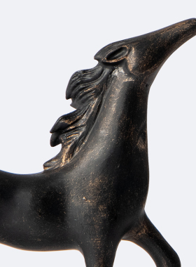 现代金属马摆件客厅酒柜书架陈设饰品样板间书房桌面装饰摆设