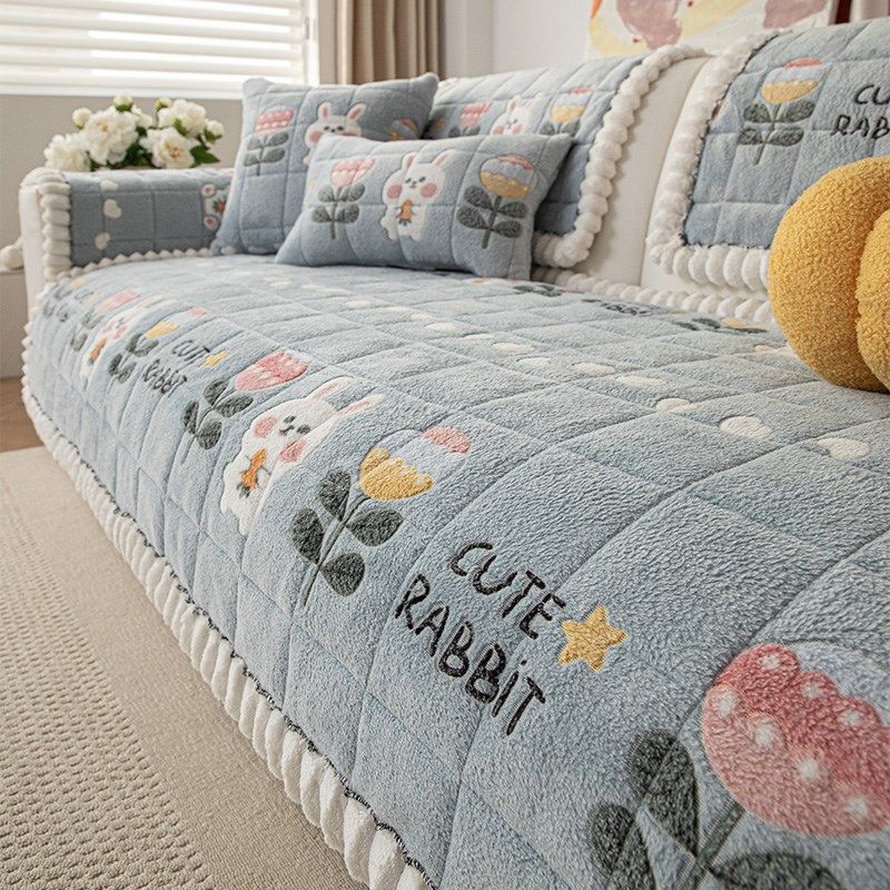 毛绒沙发垫现代冬季加厚新款雪绒坐垫子防滑沙发盖布罩巾,居家布艺,沙发垫,淘宝优惠券,粉丝福利购,淘宝优惠卷