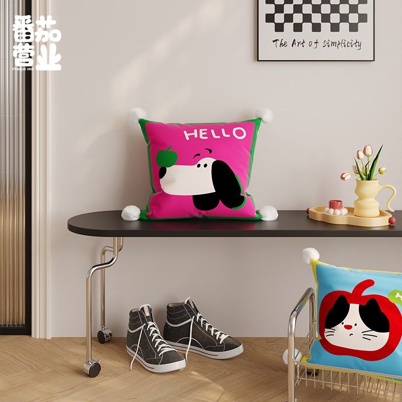 多巴胺家用卡通爱抱枕客厅沙发靠枕腰枕家居卧室床头靠背垫,居家布艺,靠垫/抱枕,淘宝优惠券,粉丝福利购,淘宝优惠卷