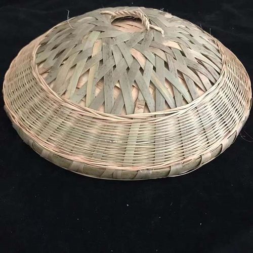 竹编圆形家用锅盖柴火鸡层竹蒸盖蒸饭木甑子木桶专用锅盖定制