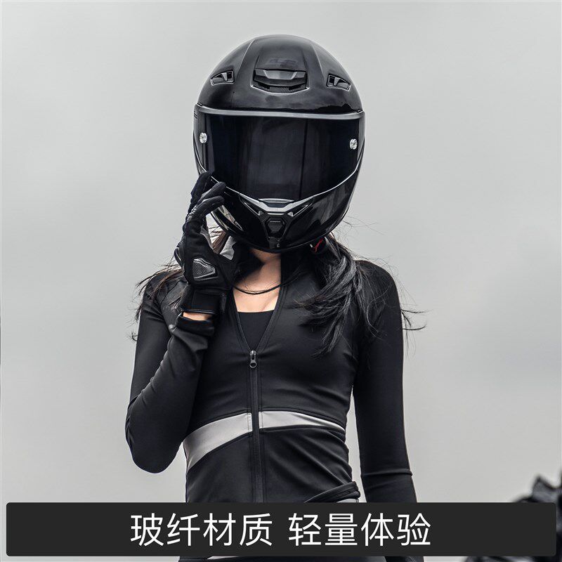 g安全帽男碳纤维大尾翼机车全盔女机车彷赛覆古玻璃纤维安全帽c5