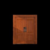 实木柚木大门菠萝格别墅老榆木农村庭院对门