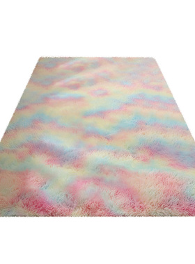 加厚长毛床边毯公卧室少女心宿舍床下地毯满铺客厅茶几爱地垫