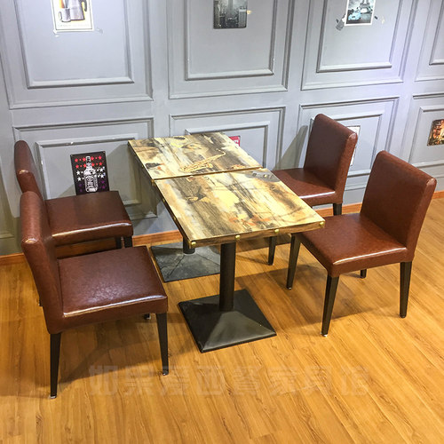 西咖啡厅沙发 甜品奶茶店休闲 现代酒吧沙发桌椅