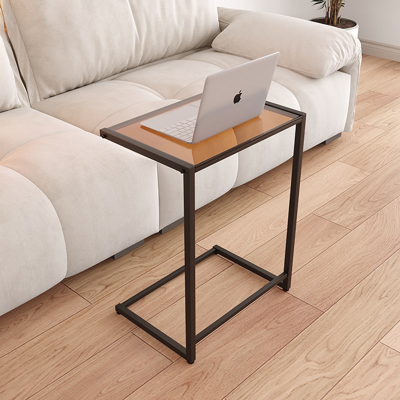 奶油风客厅玻璃小边几家用阳台小桌子卧室床头桌可移动角几