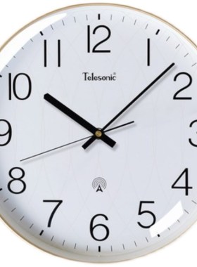 天王星电波钟挂钟钟表自动对时授时时钟日历客厅loni