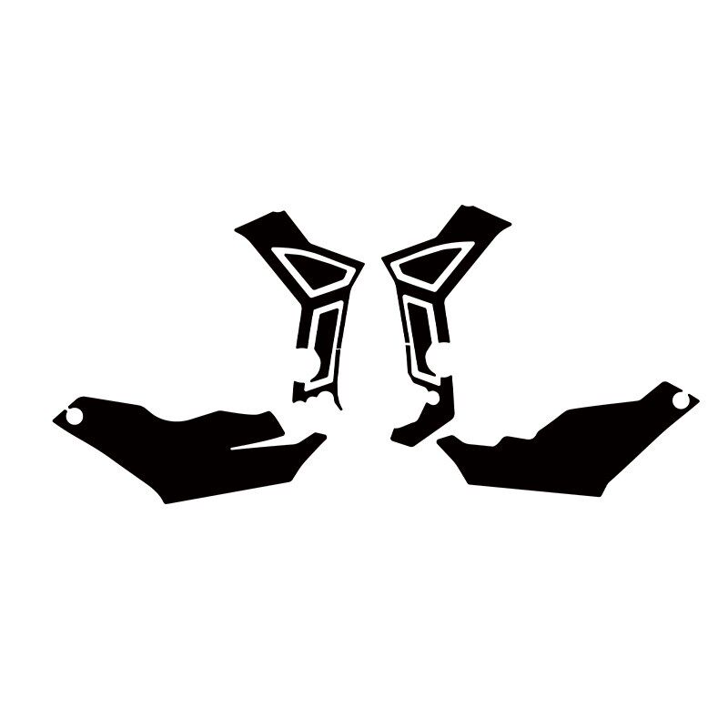 适用2款升仕F改装甲贴下护板防水贴加厚贴纸脚踏橡胶保护