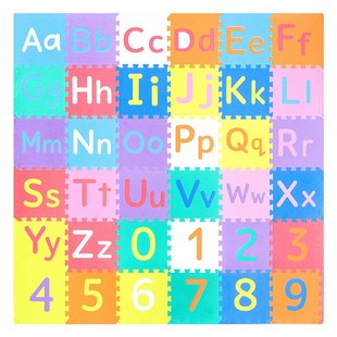 儿童拼接泡沫地垫大小写字母数字拼图客厅满铺床边宝宝爬行垫