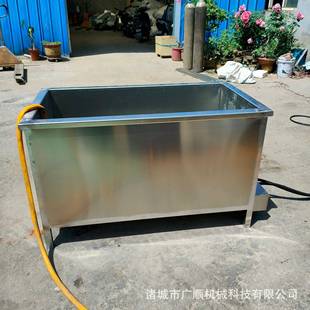 不銹鋼燙池屠宰場浸燙豬羊脫毛池輔助脫毛機使用肥豬打毛機