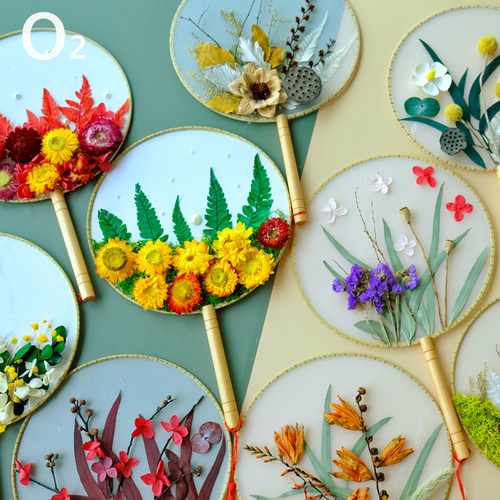 干团扇DIY材料包端午节儿童手工亲子团建沙龙古风团扇赠视频