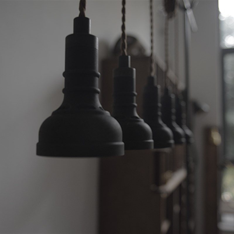 年轮公园ZORING PRK宅造店 铸铝胜家复古工业风吸顶客厅吊灯