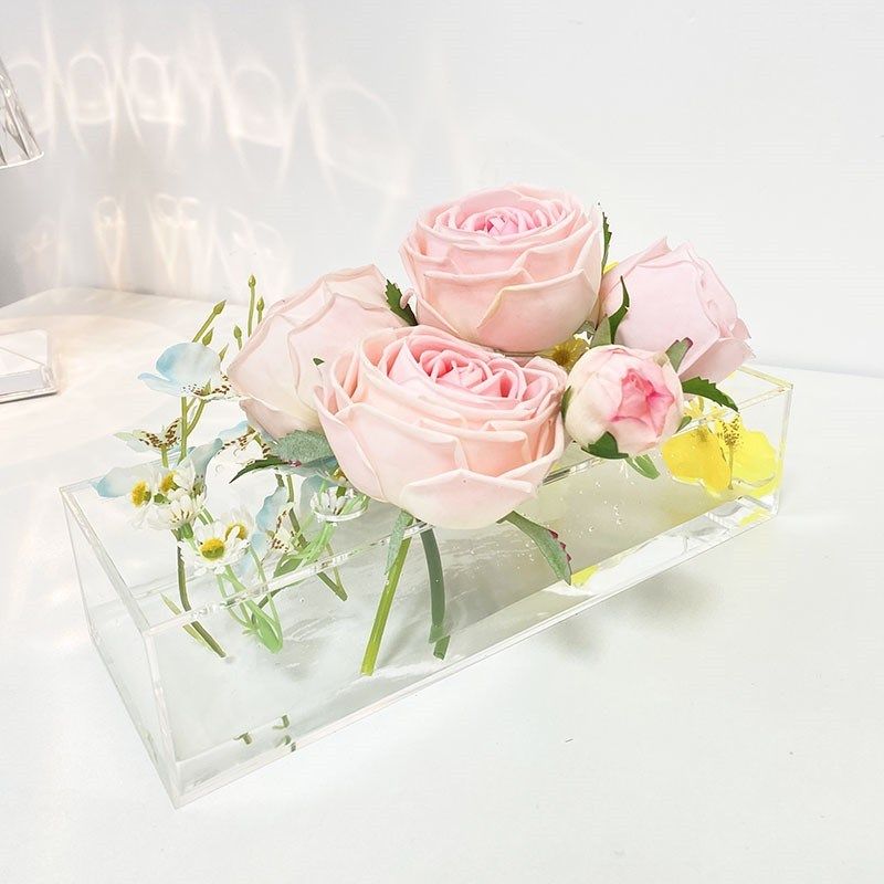 现代桌面瓶矩形婚礼家庭餐桌装饰插器,家居饰品,花瓶,淘宝优惠券,粉丝福利购,淘宝优惠卷