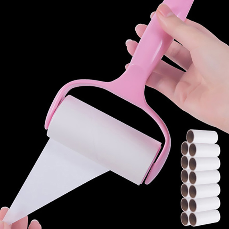 粘毛器撕式粘尘纸替换卷滚筒刷衣物滚轮去除刷沾毛