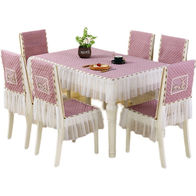 长方形餐桌椅子罩连体防滑加厚圆形棉布台布餐桌桌布椅垫装新,居家布艺,桌布,淘宝优惠券,粉丝福利购,淘宝优惠卷