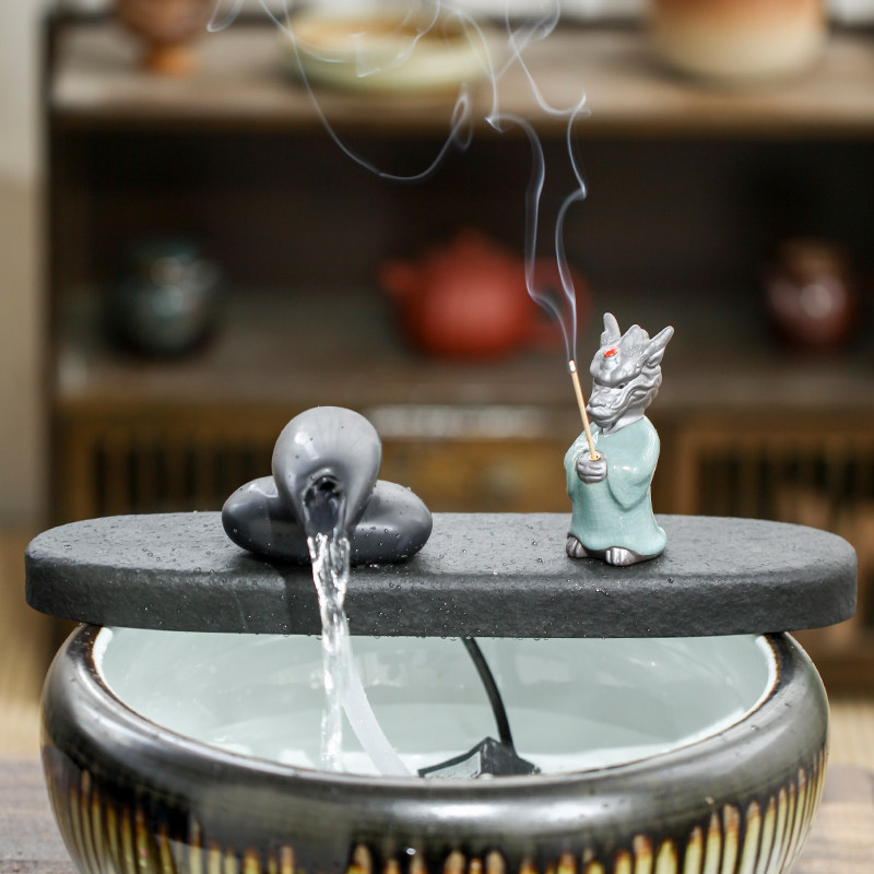 古法鱼缸创意循环水造景景观水景流水出水口装饰流水器装,家居饰品,装饰摆件,淘宝优惠券,粉丝福利购,淘宝优惠卷