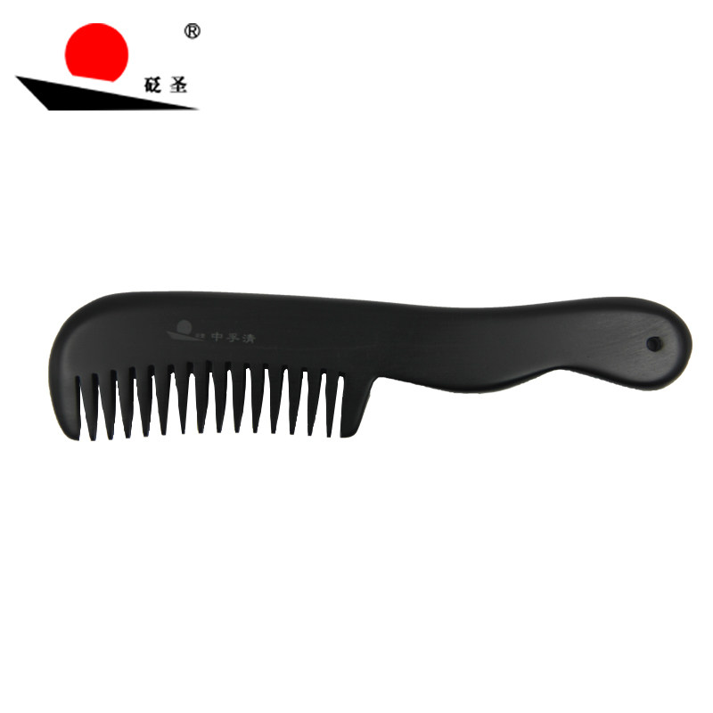 砭圣中孚砭石梳子 泗滨浮石长柄梳 头部经络刮痧 头疗按摩顺发