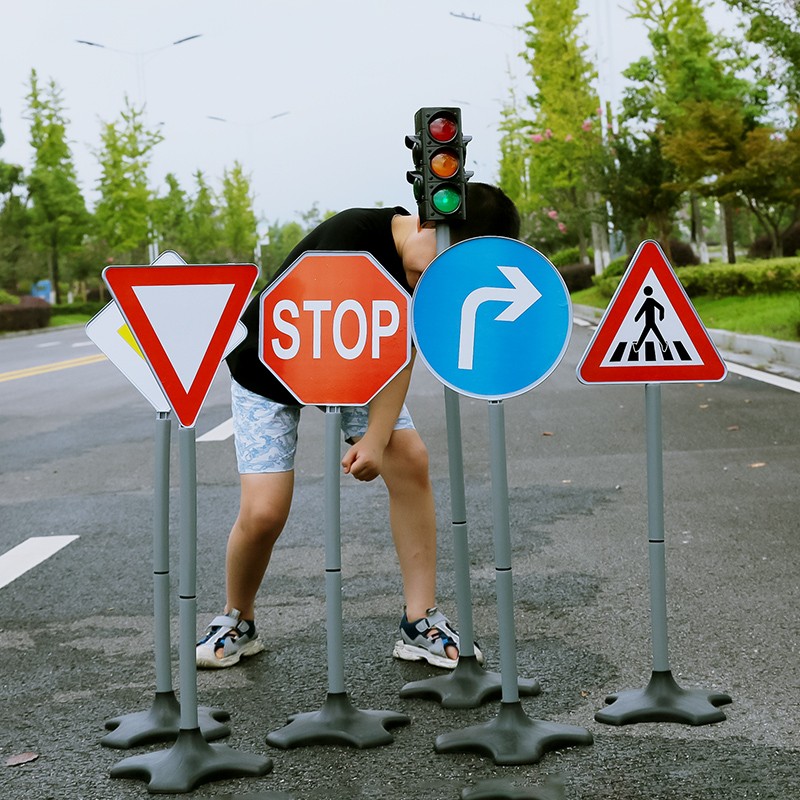 72号童品大号红绿灯信号灯幼儿园教具交通标志路标道具过家家