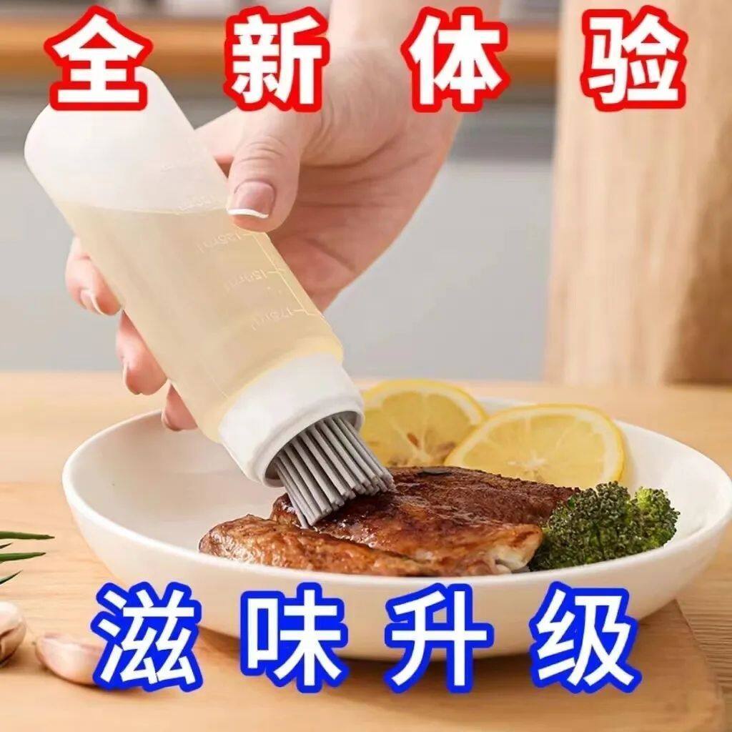 新款硅胶油瓶刷耐高温烘焙油刷