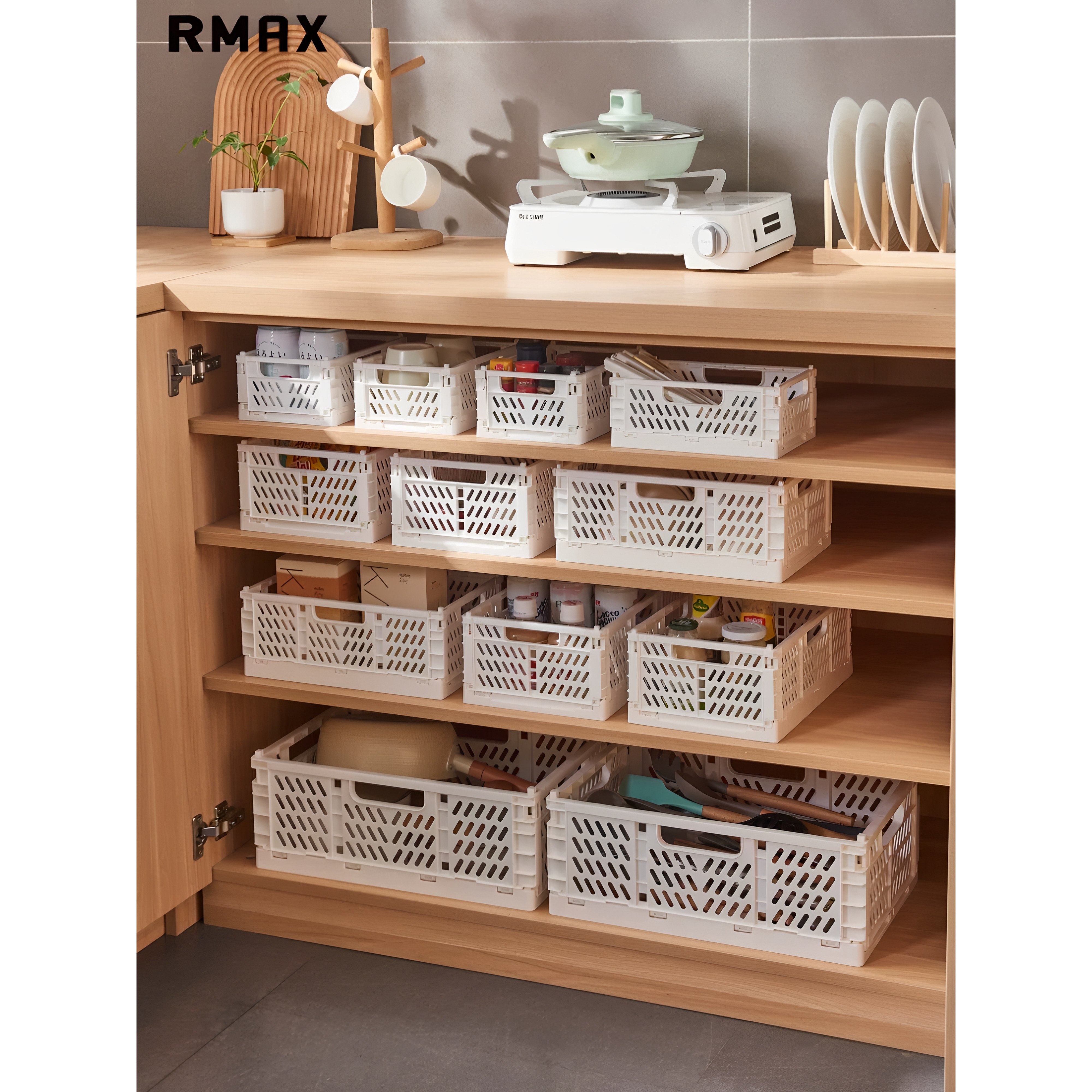 RMAX折叠收纳筐可手提日式收纳篮