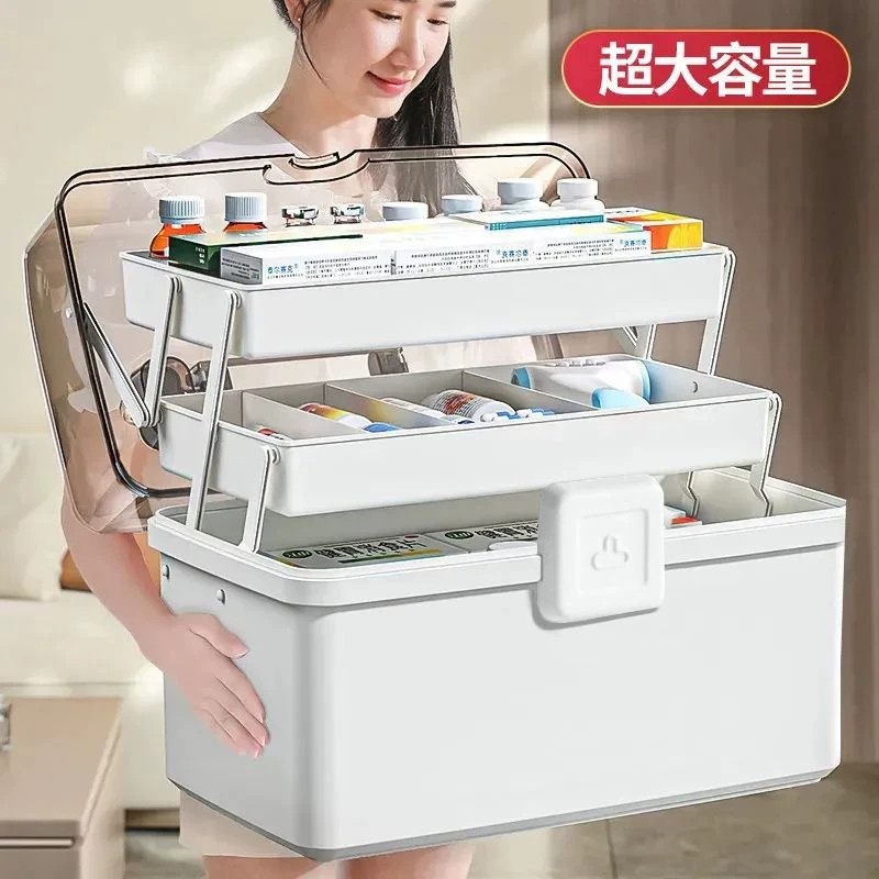 医药箱家庭装家用大容量收纳盒