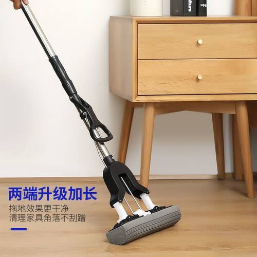 挤水海绵拖把大号新款家用一拖净
