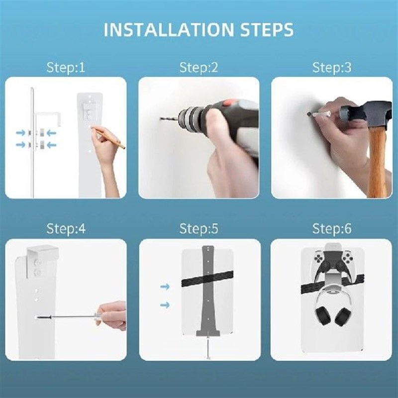 For PS5 Pro/PS5 Slim/PS5 Host Wall Mount Bracket. with