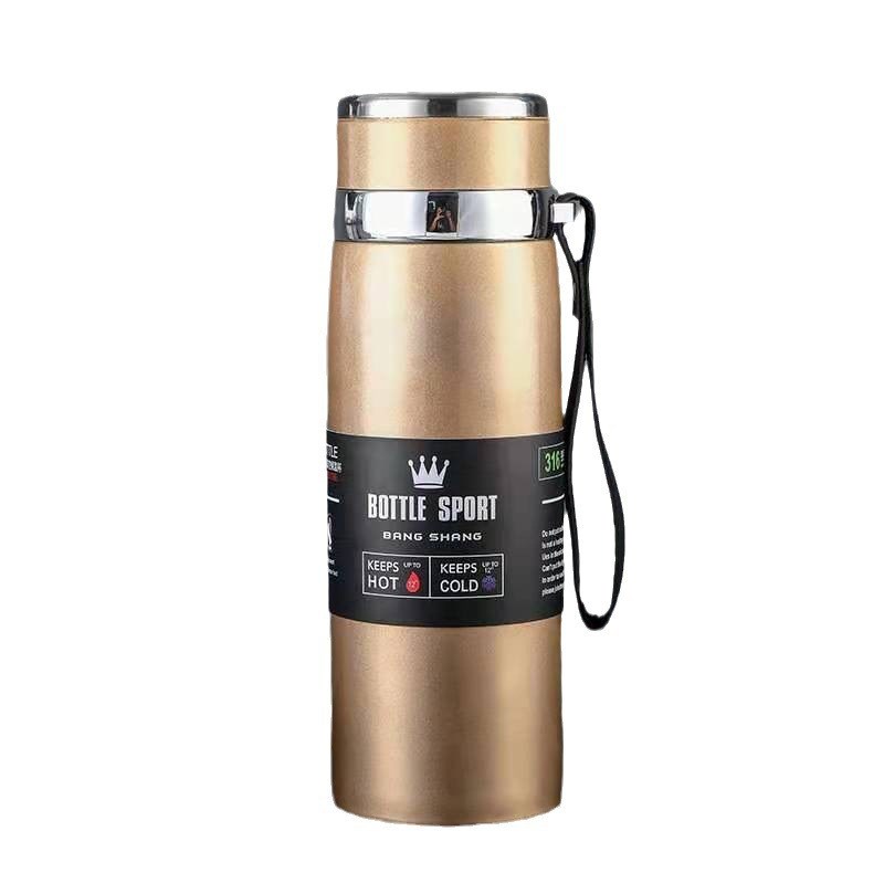 Stainless Steel Flask Thermo Mug SHports Water Bottle Cup