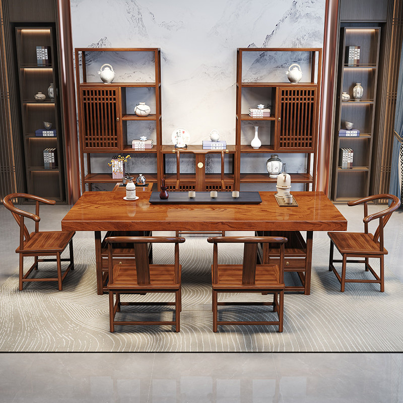 新实木大板茶台桌椅茶水柜客厅家用泡功夫办公书桌会议桌,住宅家具,家用茶台/茶桌,淘宝优惠券,粉丝福利购,淘宝优惠卷