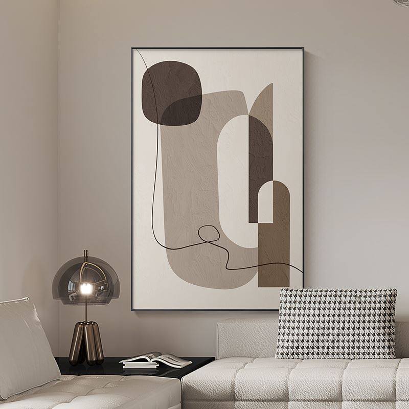 现代抽象客厅装饰画玄关极简几何线条艺术落地沙发背景墙挂画,家居饰品,现代装饰画,淘宝优惠券,粉丝福利购,淘宝优惠卷