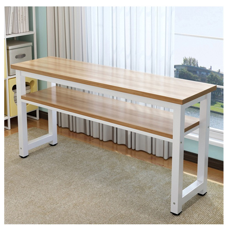 书桌长条桌靠墙窄款电脑桌家用卧室层宽长方形桌子课桌