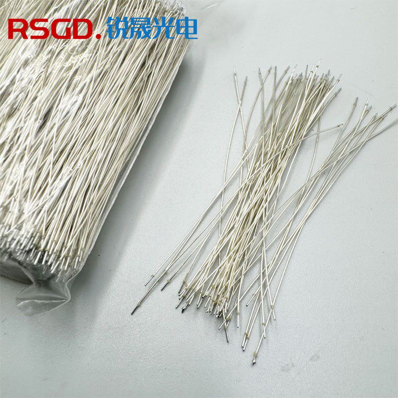 发光字线头带锡银色漆包线LED灯串连接线跳线霓虹灯