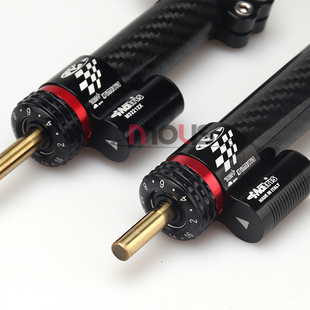 新款碳纤维改装钛尺车通用型方向阻尼器防甩头转向阻尼