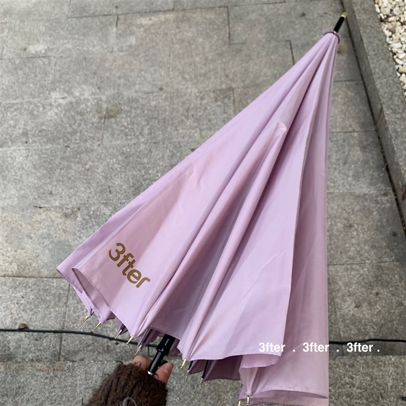 女友紫/男友黑 情侣雨伞!超结实挡风16股大伞长柄伞3fter定制