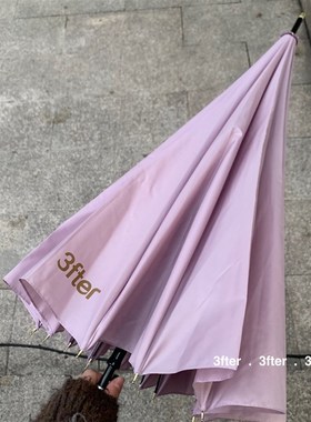 女友紫/男友黑 情侣雨伞!超结实挡风16股大伞长柄伞3fter定制