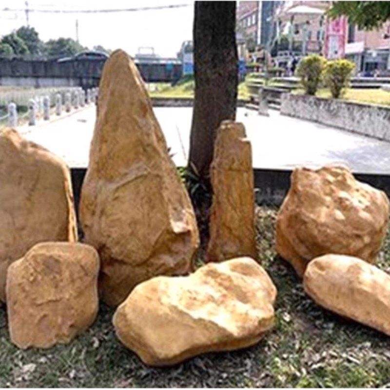 玻璃钢仿真石头人造园艺装饰假石头橱窗展厅走廊店铺布景装饰道具,商业/办公家具,假山/仿真造景,淘宝优惠券,粉丝福利购,淘宝优惠卷