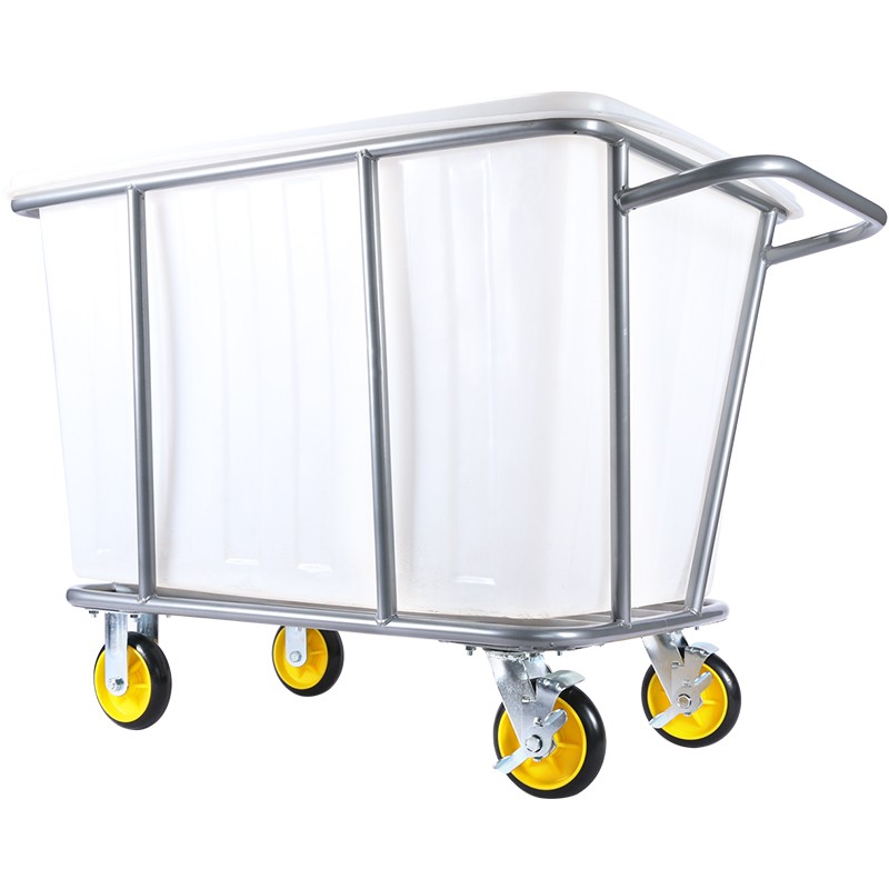 洗衣房收集车布草车塑料加厚酒店手推车客房服务车洗涤用洁车