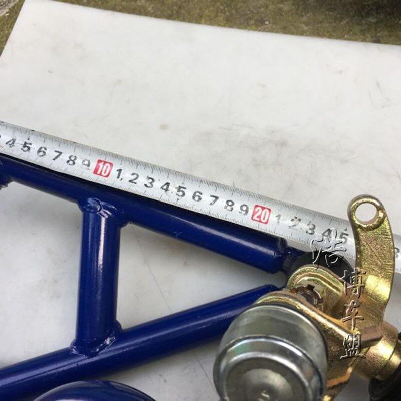 自制电动轮摩卡丁改摆臂转向羊角法兰减