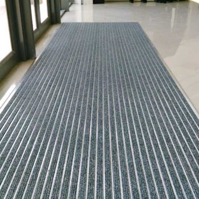 铝合金地垫台阶楼梯踏步防滑垫室外入户门垫嵌入式进门口除尘地毯