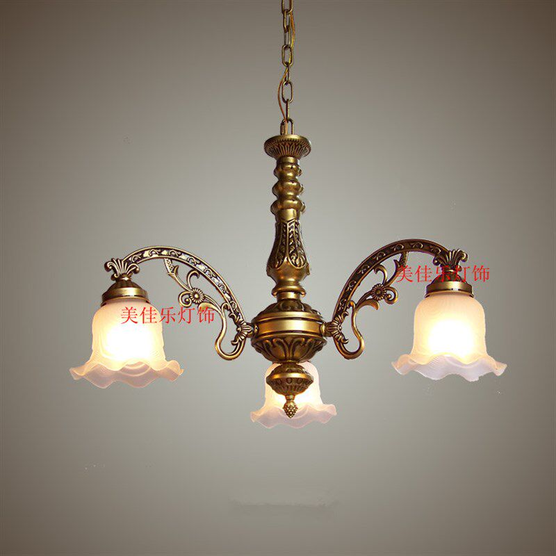 新款欧式吊灯客厅卧室餐厅灯田园风格灯地中海铁艺LED灯灯饰