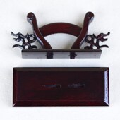 杭州王星记红木扇架工艺扇子架拆卸折扇底座扇托男扇通用