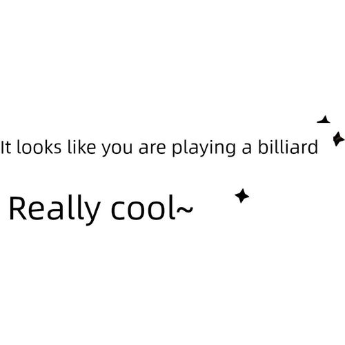 创意台球桌球海报贴纸桌球室桌球厅文字装饰布局桌游俱乐部墙上贴