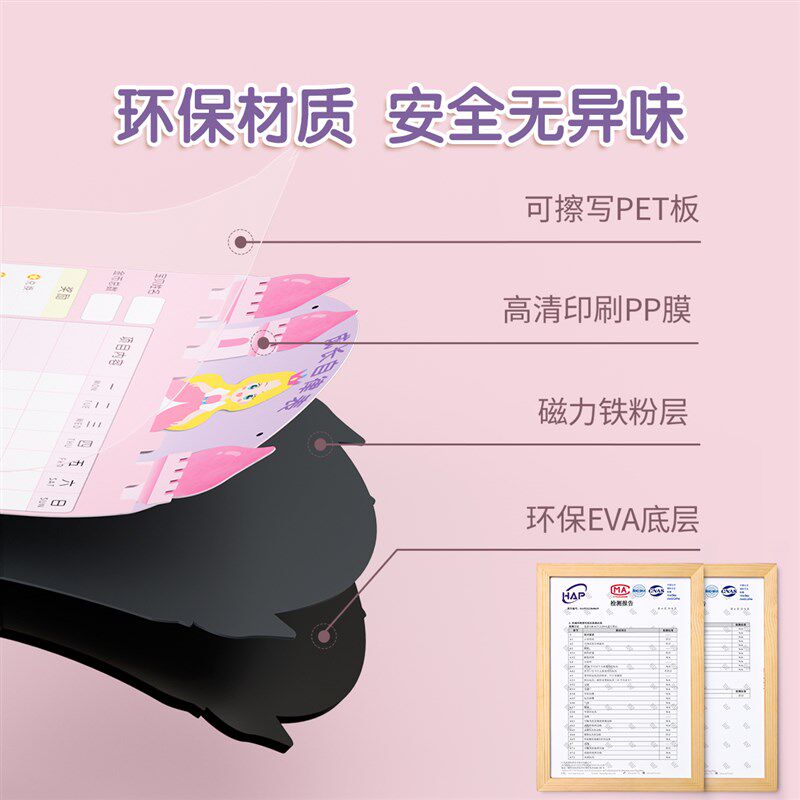 儿童成长自律表磁吸墙贴计划表记录奖励孩子的积分卡家庭版习惯养